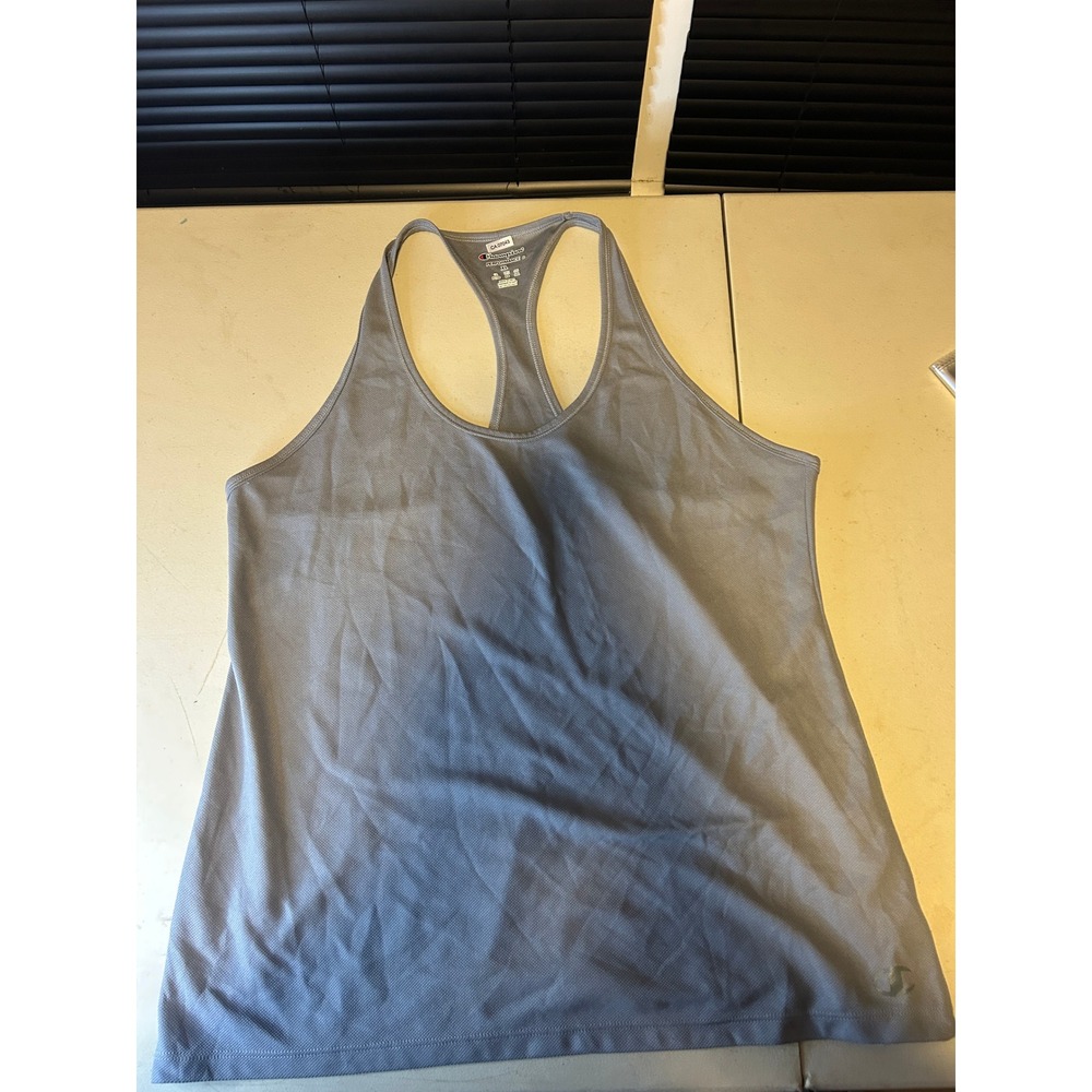 Champion Performance Tank Top Womens XL Gray Racerback Athletic Activewear - Picture 2 of 8